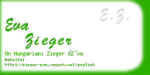 eva zieger business card